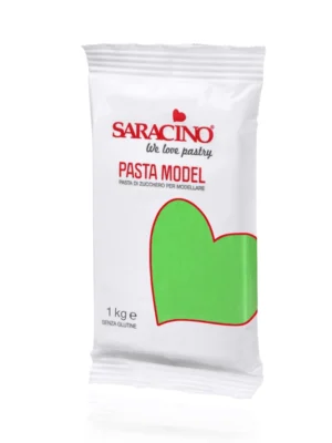 Model Paste Verde Deschis Saracino 1kg