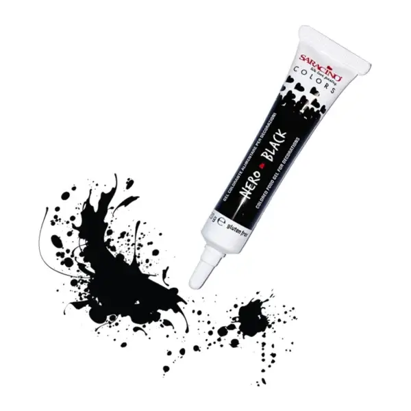 Colorant Alimentar Gel Negru 20g Saracino