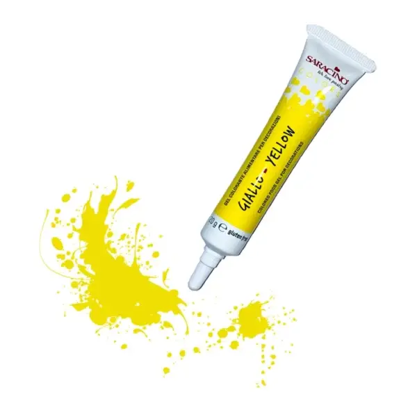 Colorant Alimentar Gel Galben 20g Saracino