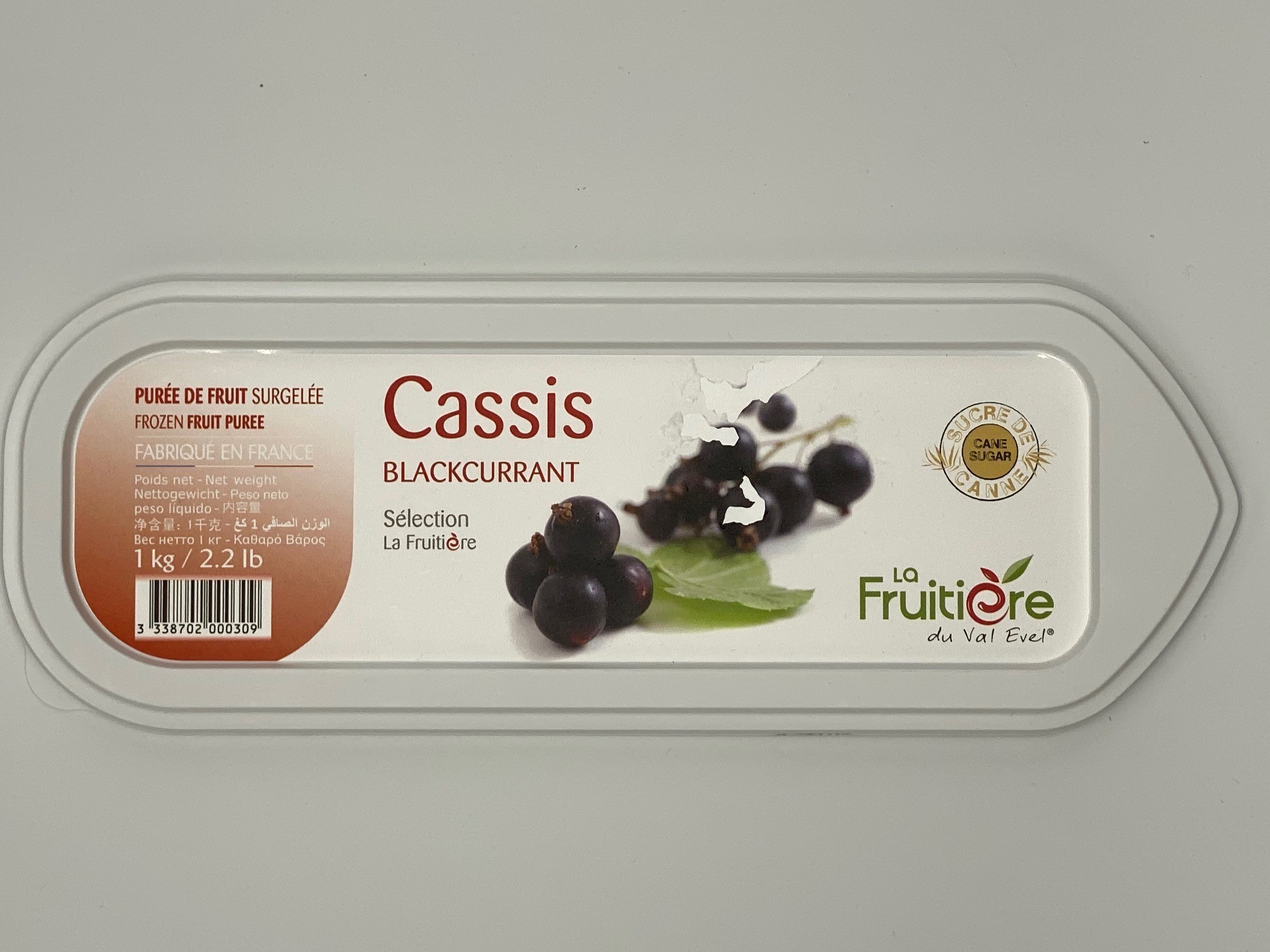 Piuree congelat din coacaze negre Fruitiere1 kg.