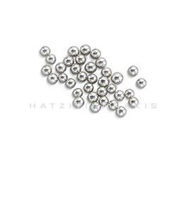 Perle soft argintii 2mm M0 100 gr.