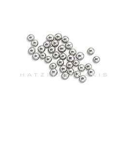 Perle soft argintii 2mm M0 100 gr.