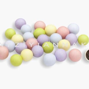 Perle din ciocolata mate multicolore 100 gr.