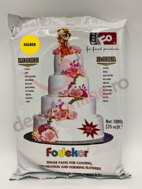 Pasta de Zahar FO Dekor Galben 1kg