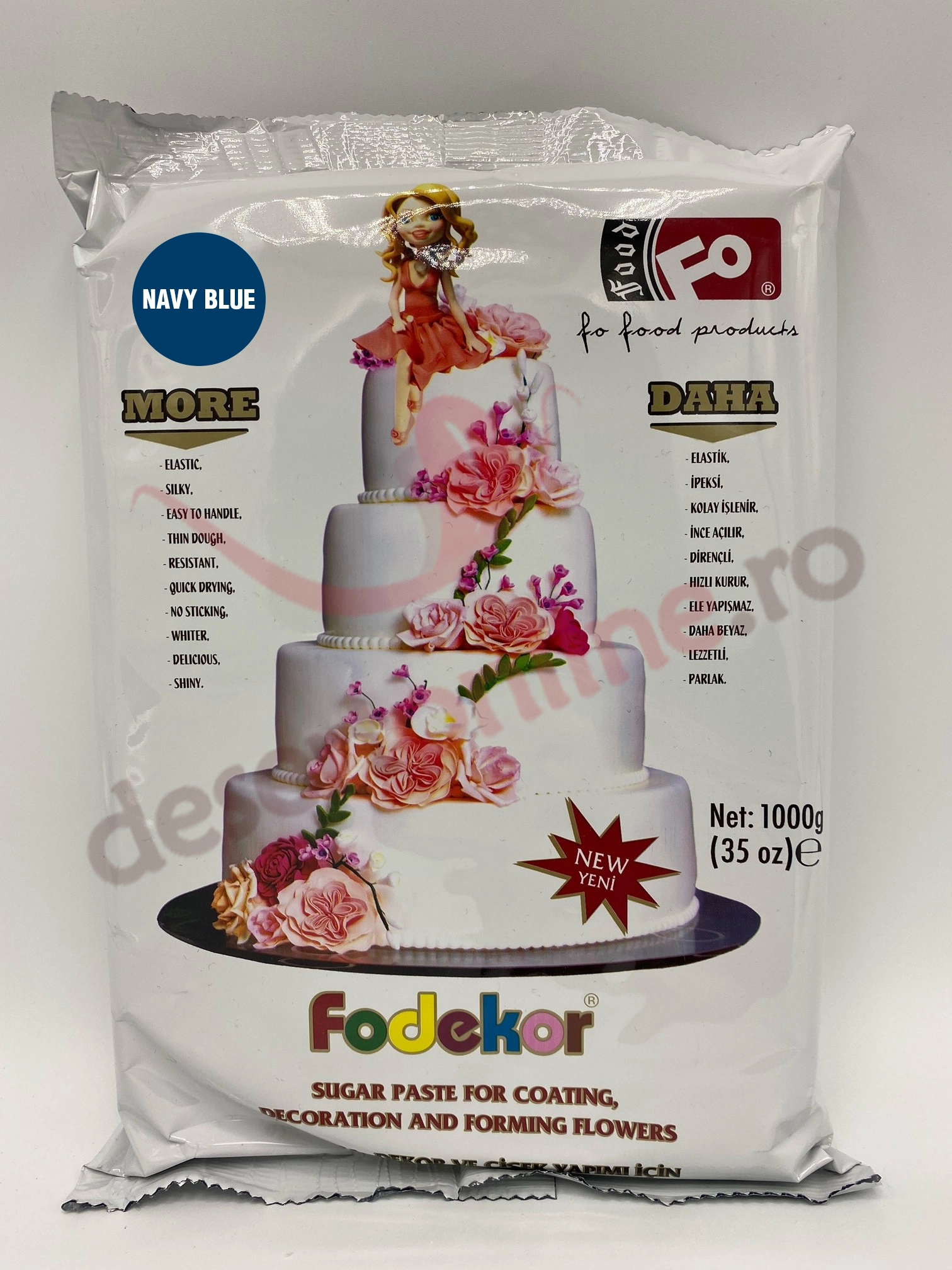 Pasta de Zahar FO Dekor Navy Blue 1kg