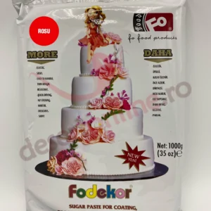Pasta de Zahar FO Dekor Rosu 1kg