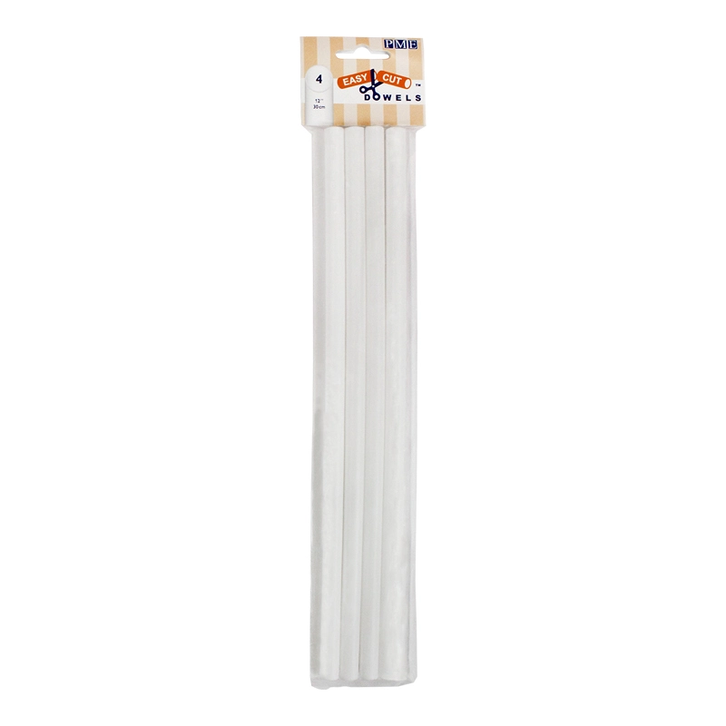 PME Dowel Rods bețe pentru etajat Easy Cut 30cm - bețe de susținere pentru torturi cu mai multe etaje, set 100 bucăți