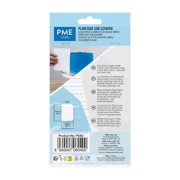 PME Racletă din Plastic cu Margine Dreaptă 133