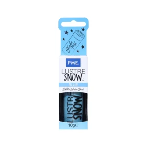 Edible Lustre Snow Blue 10g – pudră comestibilă strălucitoare pentru decorarea deserturilor PME
