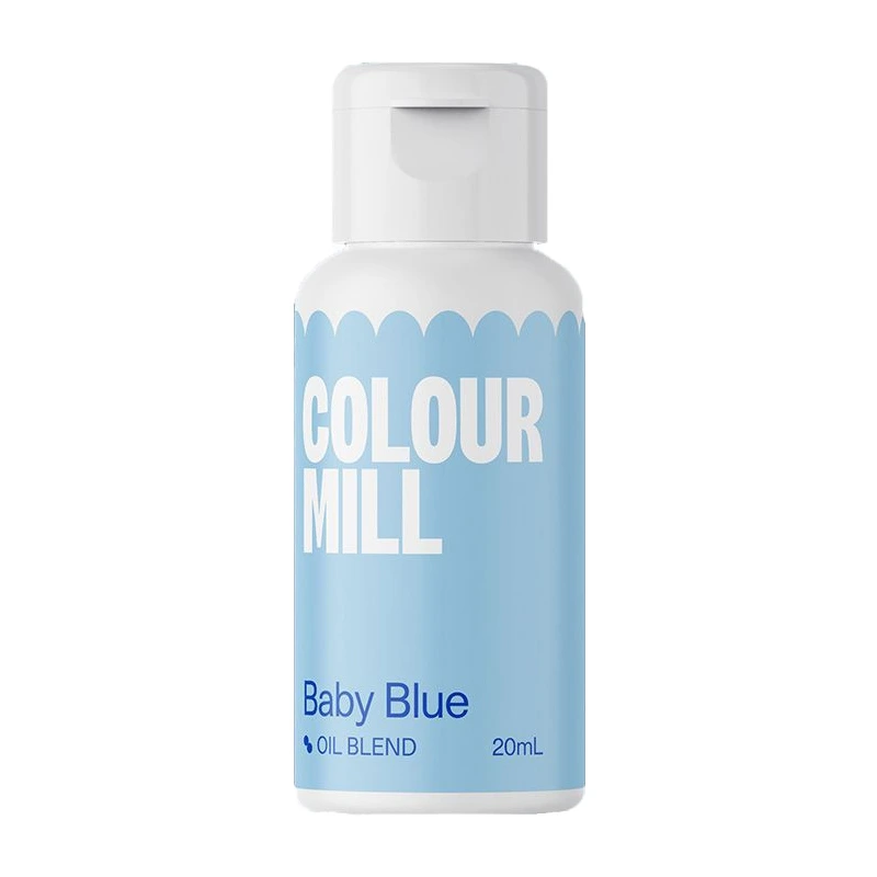 Colour Mill Oil Blend Colorant pentru Ciocolata Baby Blue 20ml - colorant pe bază de ulei pentru ciocolată