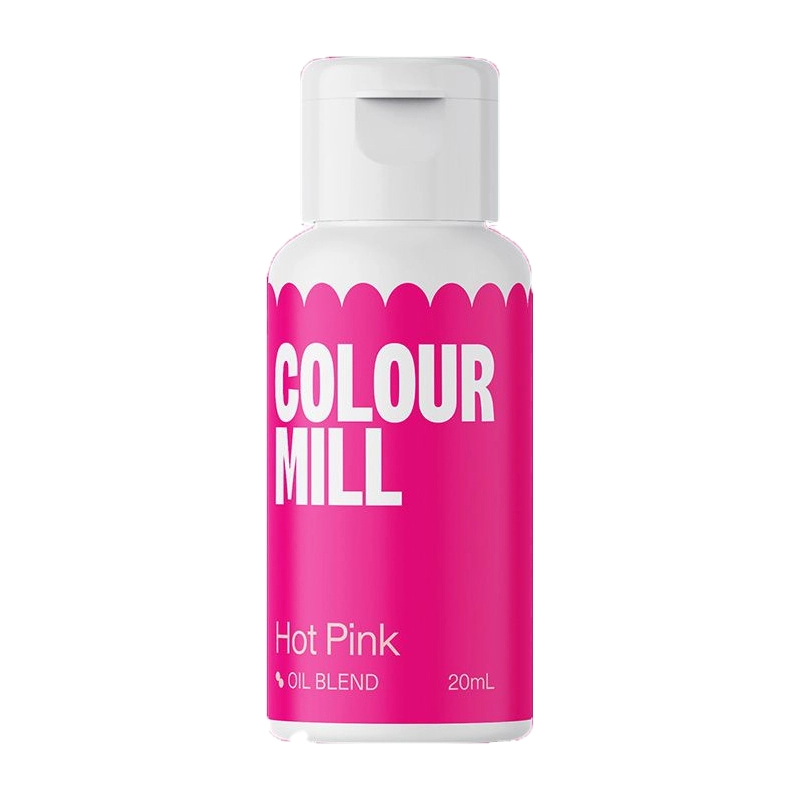 Colour Mill Colorant pentru Ciocolata HOT PINK 20ml - colorant pe bază de ulei pentru ciocolată