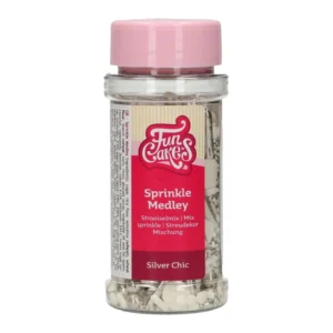 FunCakes Sprinkle Medley Silver Chic 65g