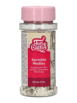 FunCakes Sprinkle Medley Silver Chic 65g