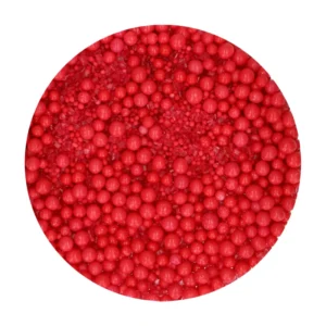 FunCakes Sprinkle Medley Red 70g - Mix vibrant de decoruri comestibile roșii, ideal pentru torturi, cupcakes, biscuiți și deserturi tematice. Adaugă textură, culoare și un efect spectaculos oricărei prăjituri.