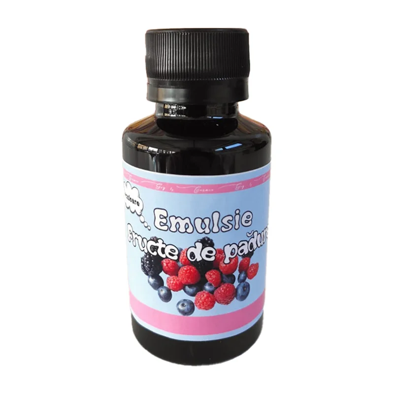 CakeDecor Emulsie Fructe de Pădure 100ml - Ideală pentru blaturi, creme, prăjituri și glazuri. Aromă stabilă la coacere, intensă și naturală.