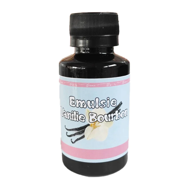 CakeDecor Emulsie Vanilie Bourbon 100ml - Ideală pentru blaturi, creme, prăjituri și glazuri. Aromă stabilă la coacere, intensă și naturală.