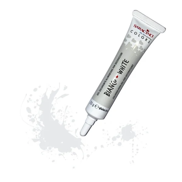 Colorant Alimentar Gel Alb 20g Saracino